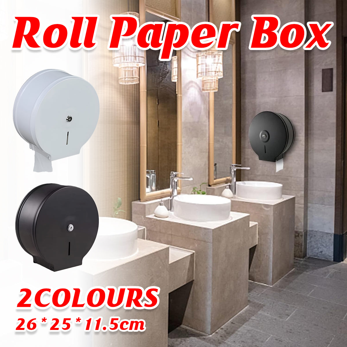 Stainless Steel Toilet Paper Dispenser Splash-Proof