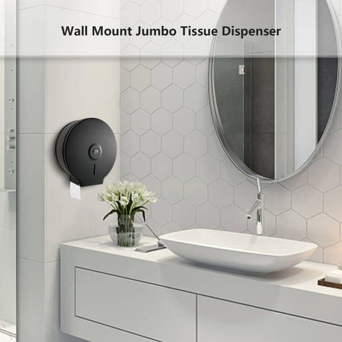 Stainless Steel Toilet Paper Dispenser Splash-Proof