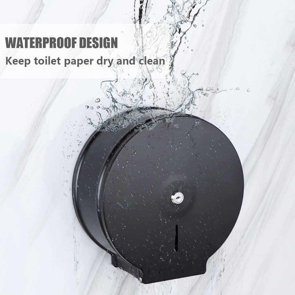 Stainless Steel Toilet Paper Dispenser Splash-Proof