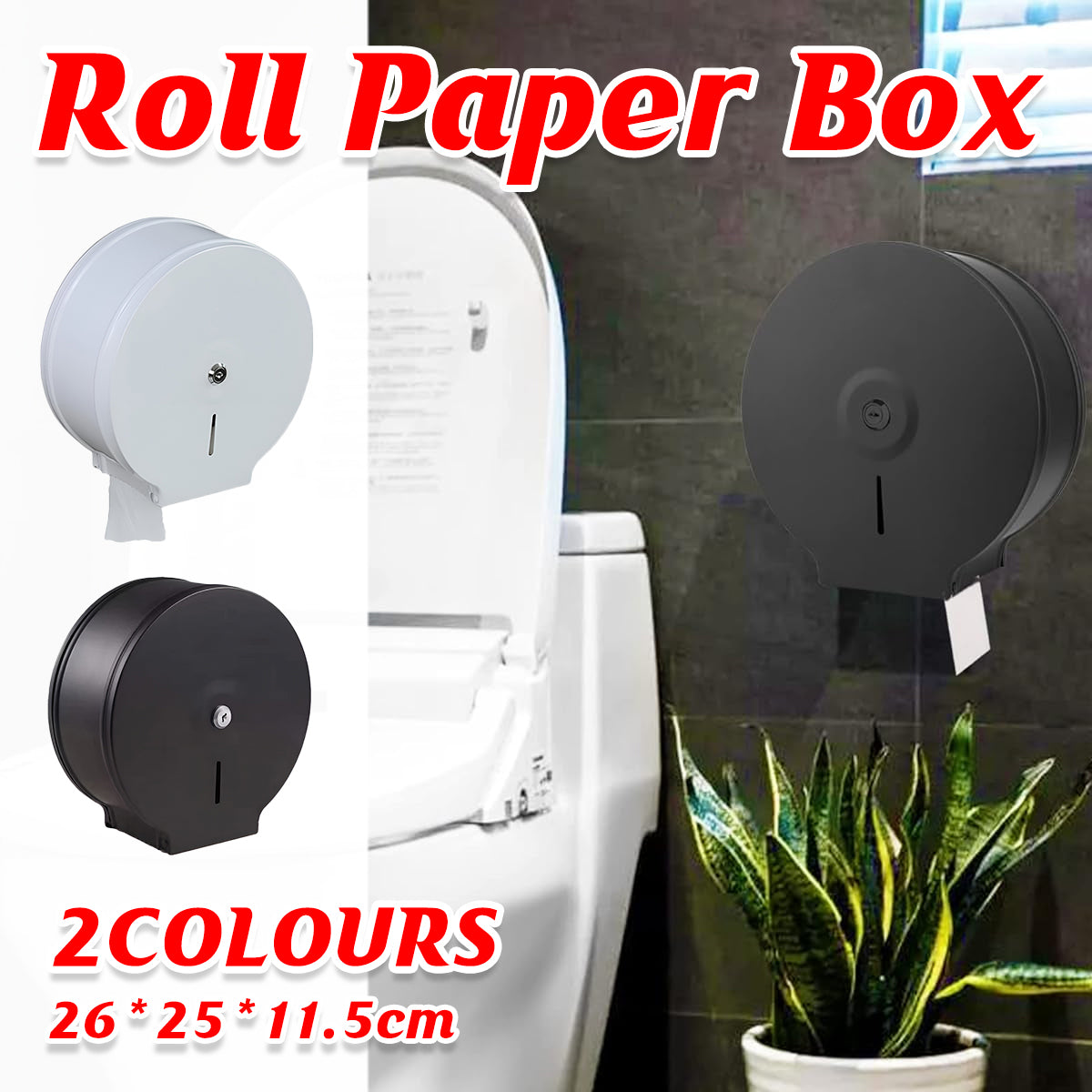 Stainless Steel Toilet Paper Dispenser Splash-Proof