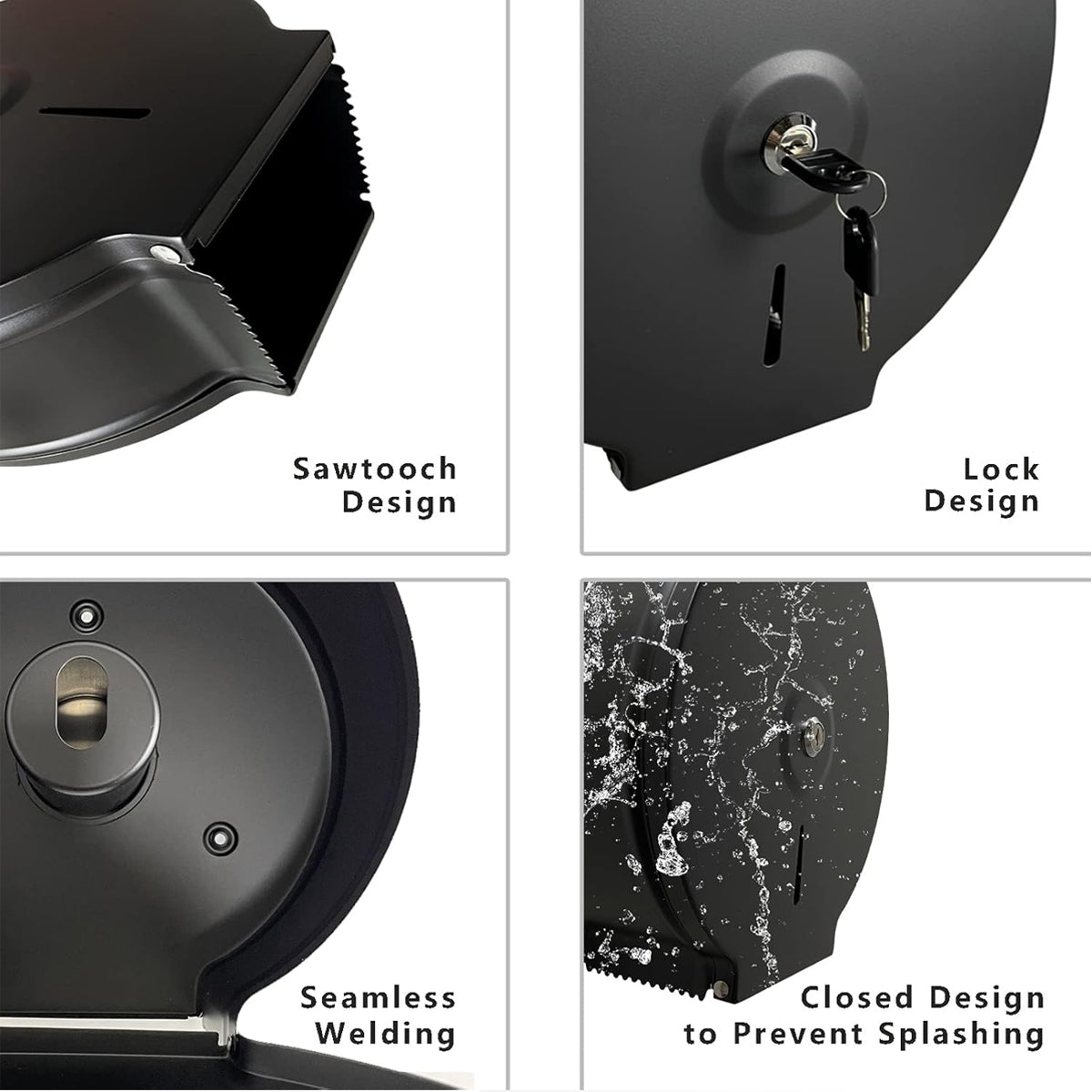 Stainless Steel Toilet Paper Dispenser Splash-Proof