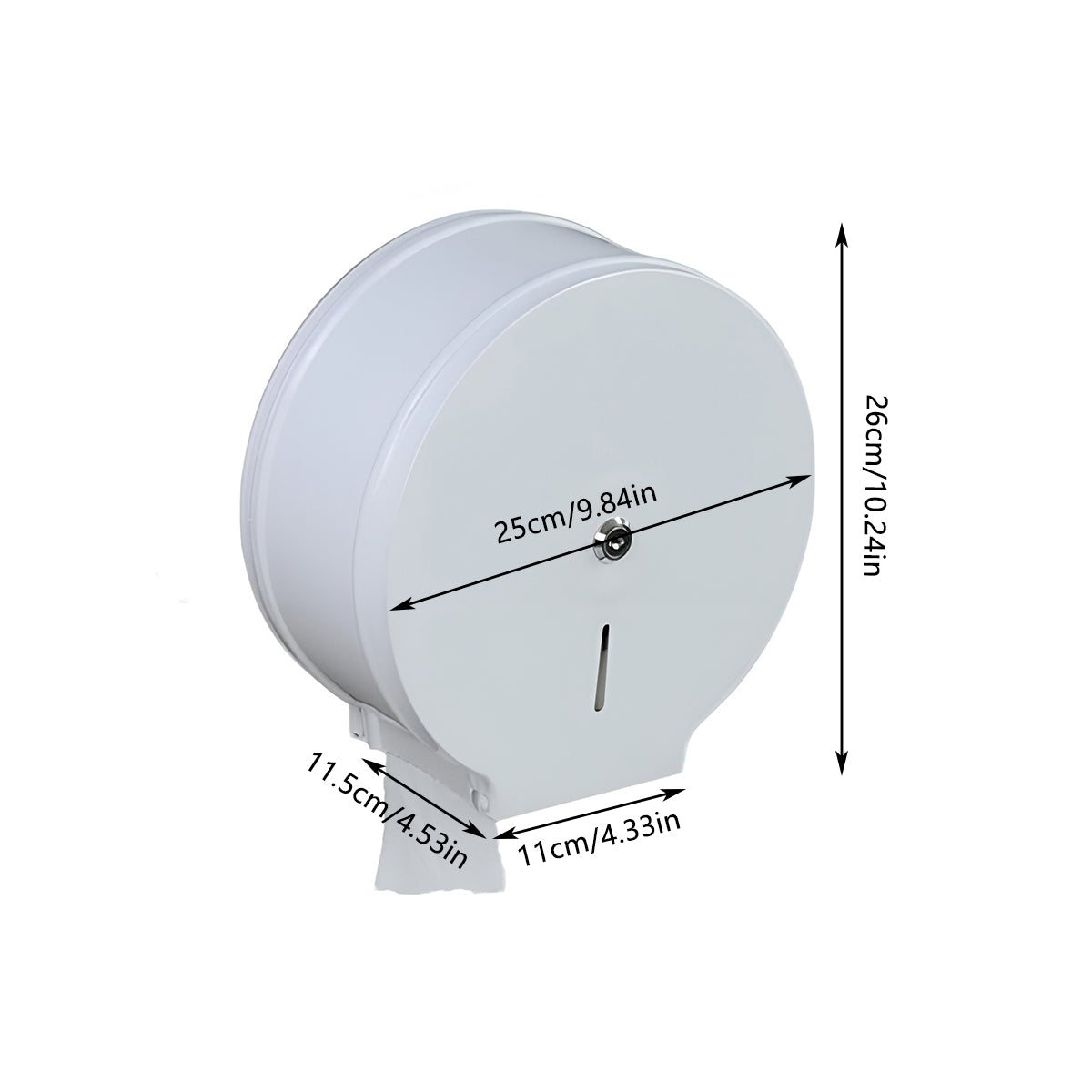 Stainless Steel Toilet Paper Dispenser Splash-Proof