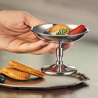 304 Stainless Steel Goblet Hotel Restaurant Ice Cream Cup Bar Dessert Fruit AU