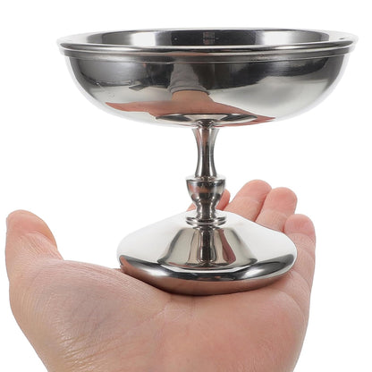 304 Stainless Steel Goblet Hotel Restaurant Ice Cream Cup Bar Dessert Fruit AU