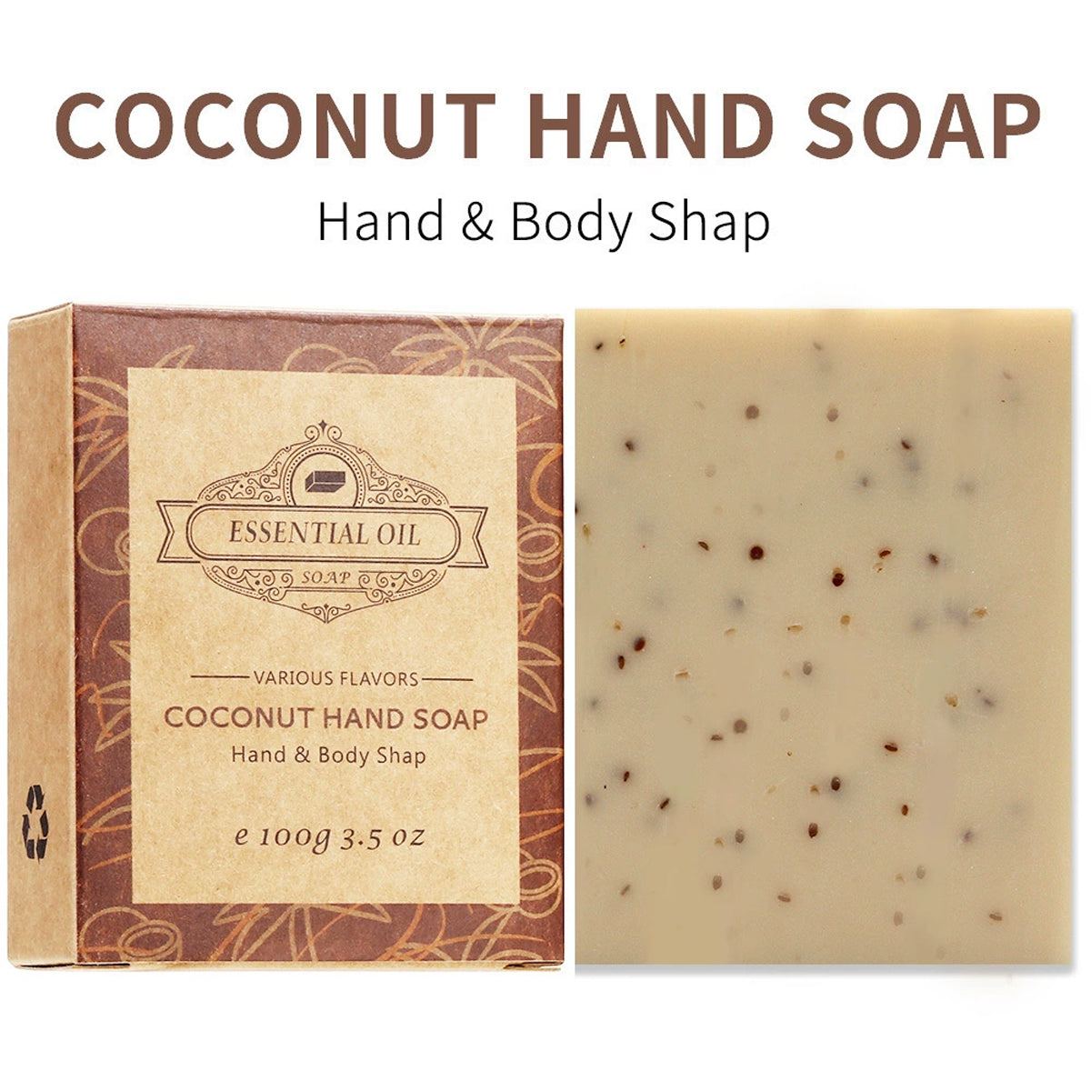 Seaweed Exfoliating Body Soap Bar 2pcs Botanical Scrub Cleanser