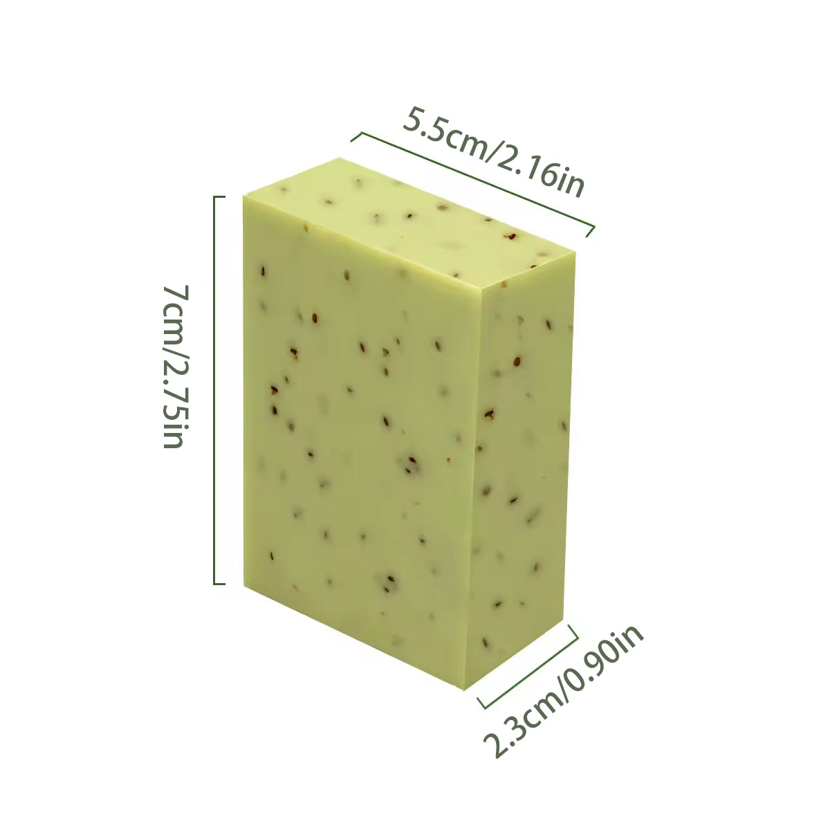 Seaweed Exfoliating Body Soap Bar 2pcs Botanical Scrub Cleanser