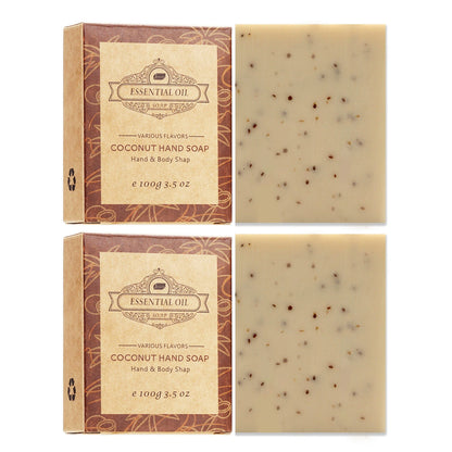 Seaweed Exfoliating Body Soap Bar 2pcs Botanical Scrub Cleanser
