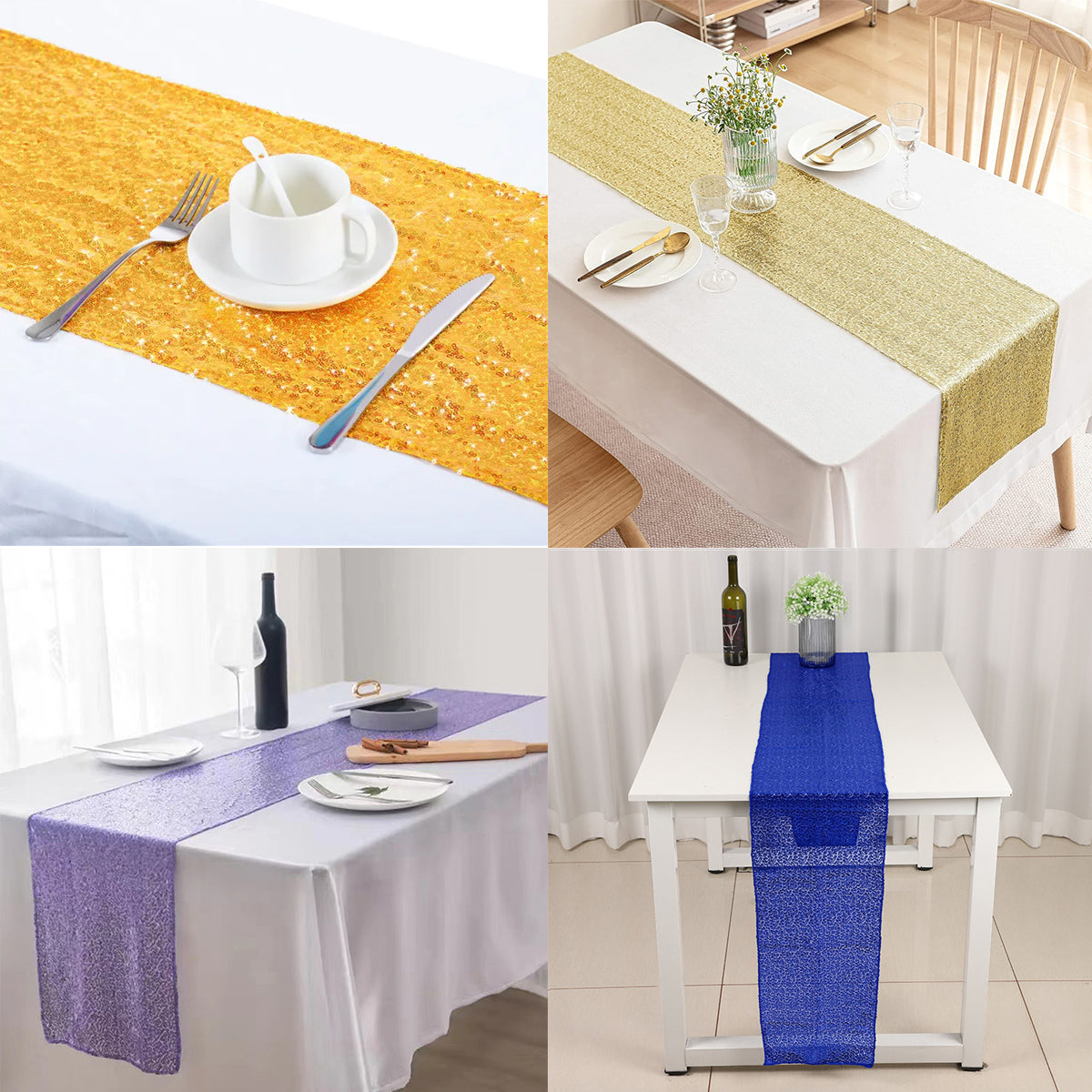 Sequin Table Runner 30x180cm for Wedding Party Decor