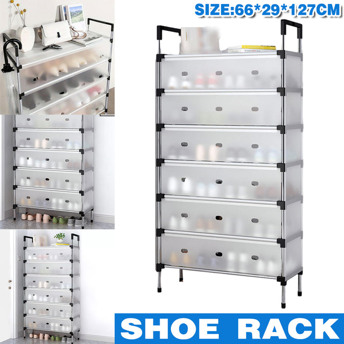 7 Tier Shoe Storage Rack with Open Shelves