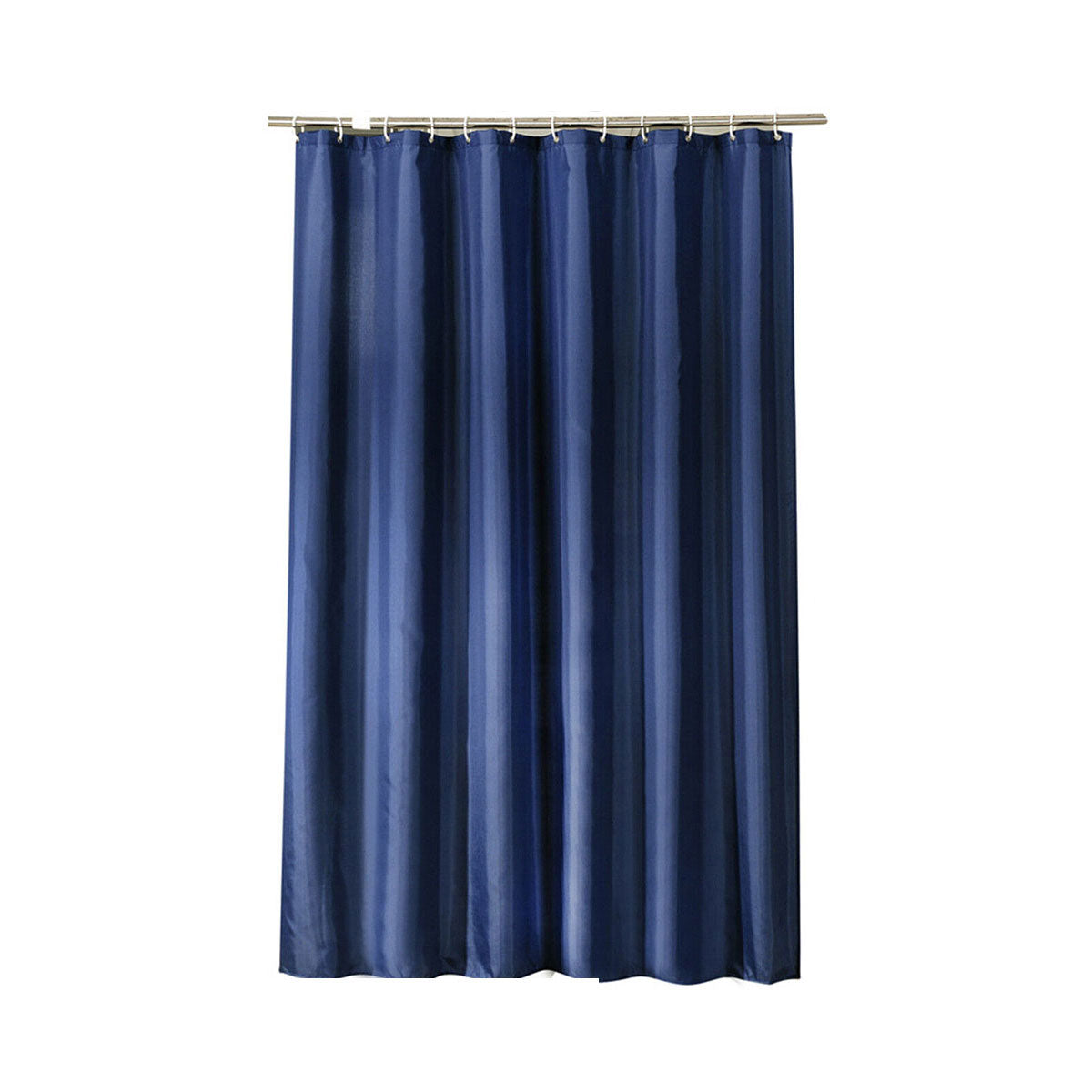 Waterproof Polyester Shower Curtain with 12 Hooks