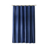 Fabric Shower Curtain with 12 Hanging Hooks — Blue