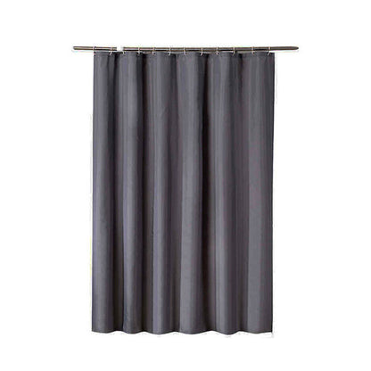 Waterproof Polyester Shower Curtain with 12 Hooks