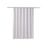 Fabric Shower Curtain with 12 Hanging Hooks — White