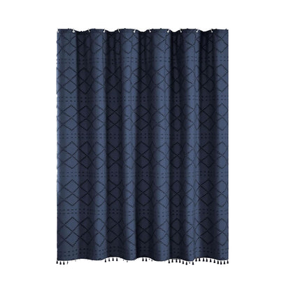 Waterproof Mildew Resistant Shower Curtain with Fringe Design