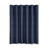 Textured Shower Curtain with Tassel Fringe — Blue
