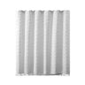 Textured Shower Curtain with Tassel Fringe — White