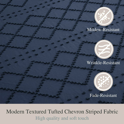 Waterproof Mildew Resistant Shower Curtain with Fringe Design