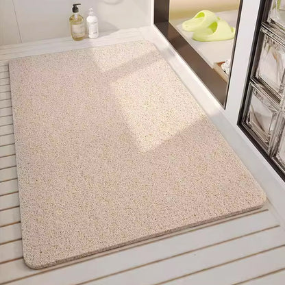 Non Slip Bathroom Mat Waterproof PVC Soft Washable Floor Rug
