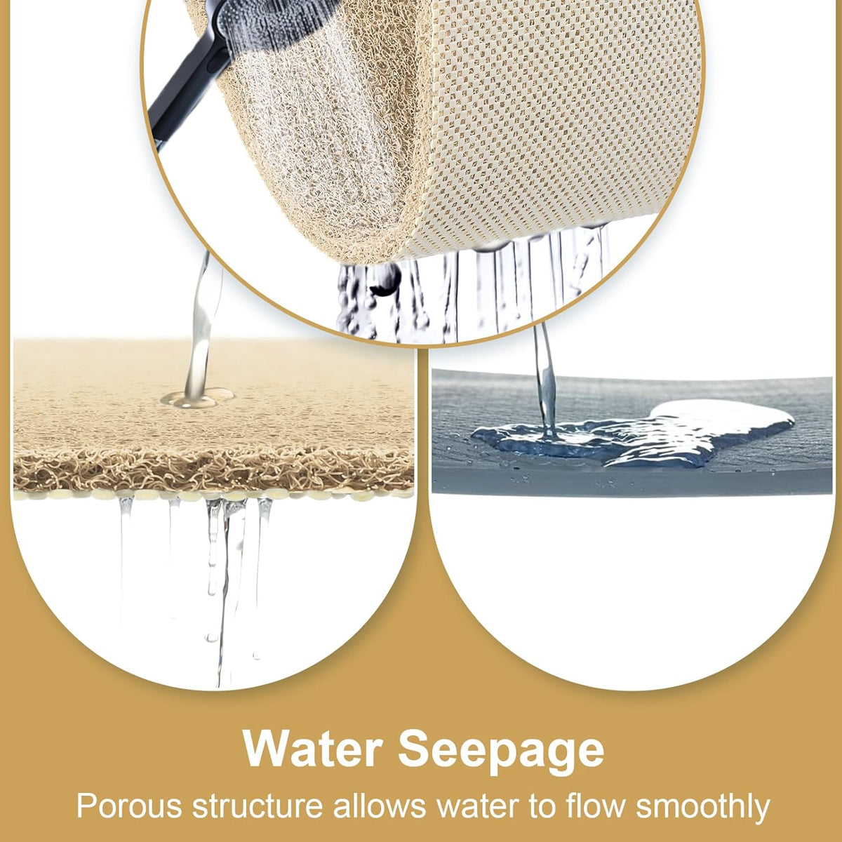 Non Slip Bathroom Mat Waterproof PVC Soft Washable Floor Rug