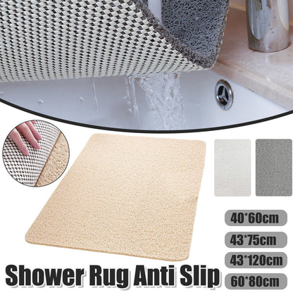Non Slip Bathroom Mat Waterproof PVC Soft Washable Floor Rug