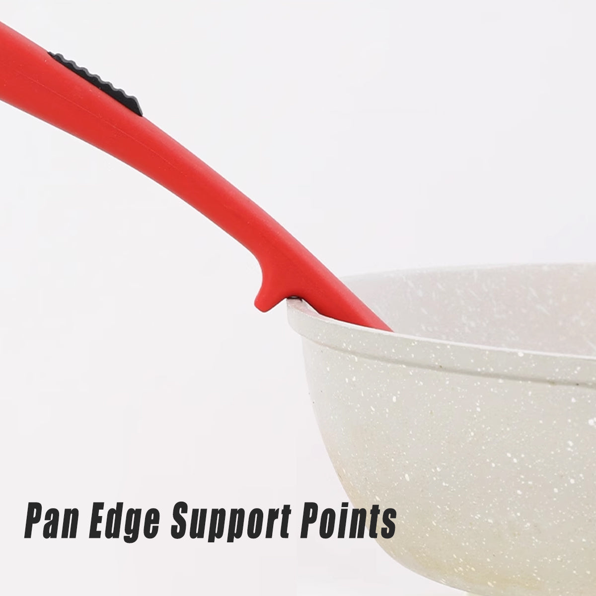 2PCS Silicone Heat Resistant Cooking Forks Flexible Dishwasher Safe Kitchen