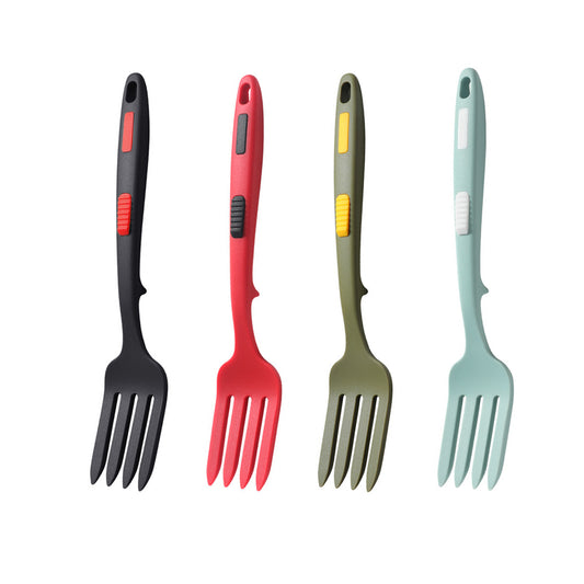 2PCS Silicone Heat Resistant Cooking Forks Flexible Dishwasher Safe Kitchen