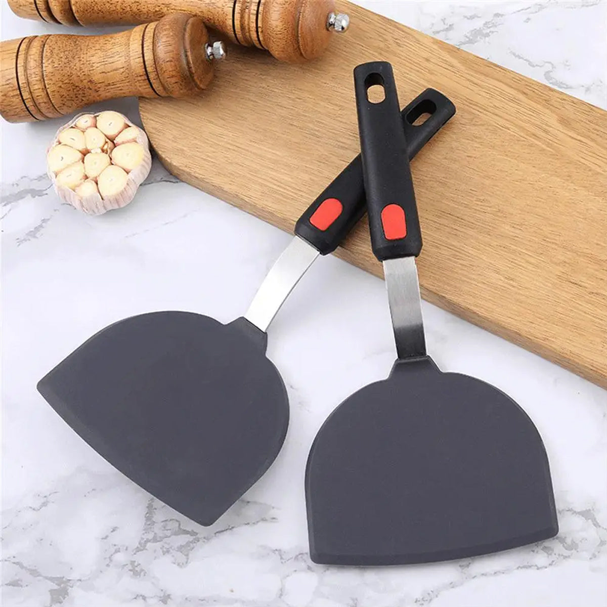 3 Pcs Silicone Spatula Set with Stainless Steel Core for Cooking