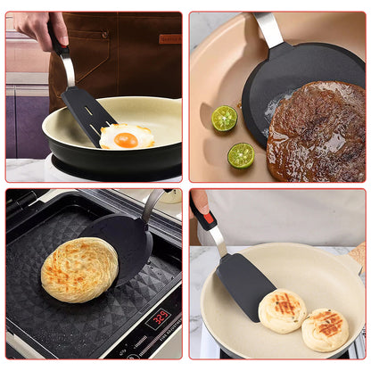 3 Pcs Silicone Spatula Set with Stainless Steel Core for Cooking