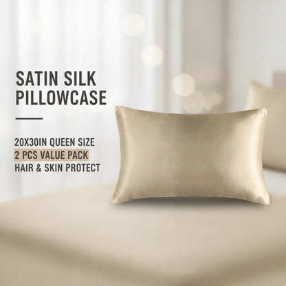 2 Pcs Satin Pillowcases with Smooth Finish – Product View 2