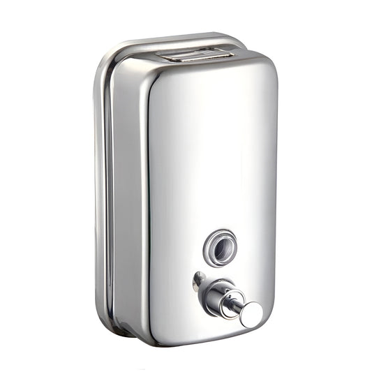 Stainless Steel Wall Mounted Soap Dispenser Hotel Bathroom Sanitizer Bottle AU