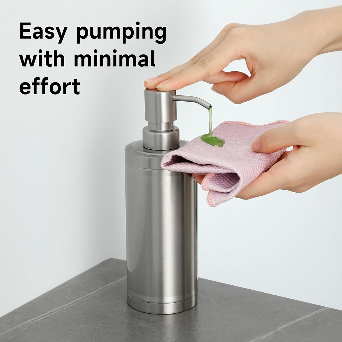 304 Stainless Steel Press Type Soap Dispenser Durable