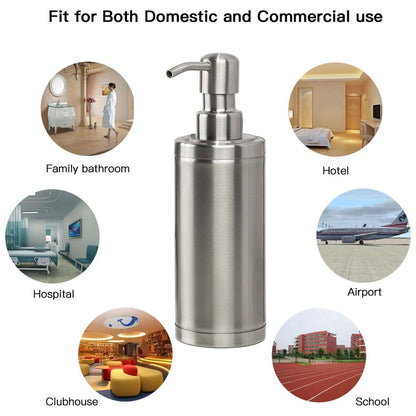 304 Stainless Steel Press Type Soap Dispenser Durable