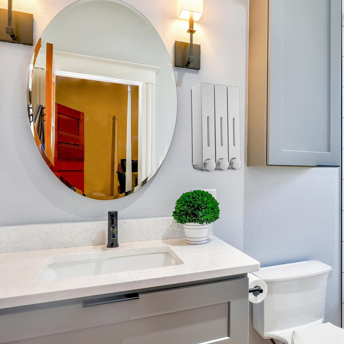 Wall Mounted Soap Dispenser for Hotel Guesthouse Bathroom