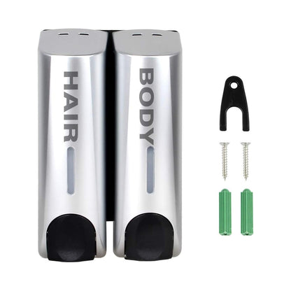 Wall Mount Soap Dispenser 3 Sizes, Multi-Chamber ABS