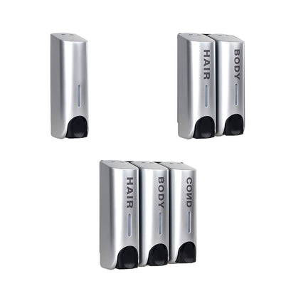Wall Mount Soap Dispenser 3 Sizes, Multi-Chamber ABS