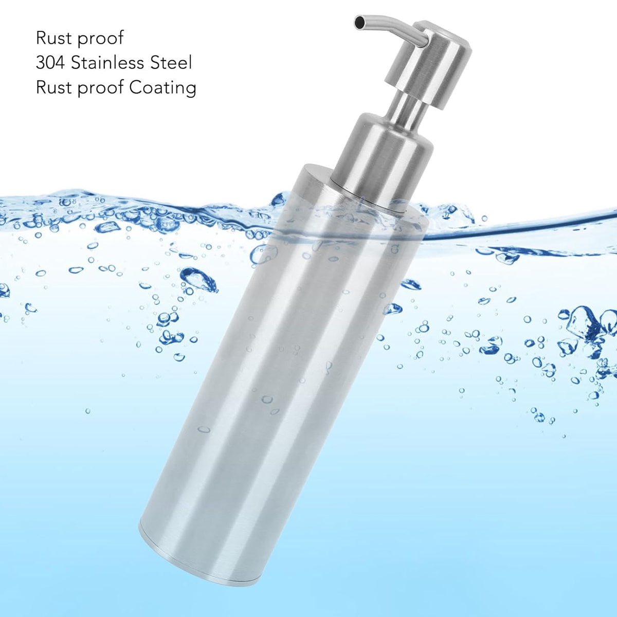 304 Stainless Steel Press Type Soap Dispenser Durable