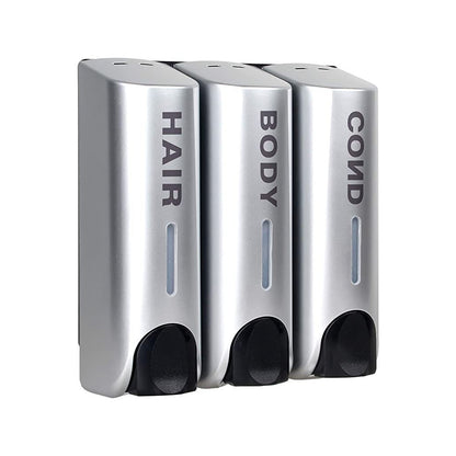 Wall Mount Soap Dispenser 3 Sizes, Multi-Chamber ABS