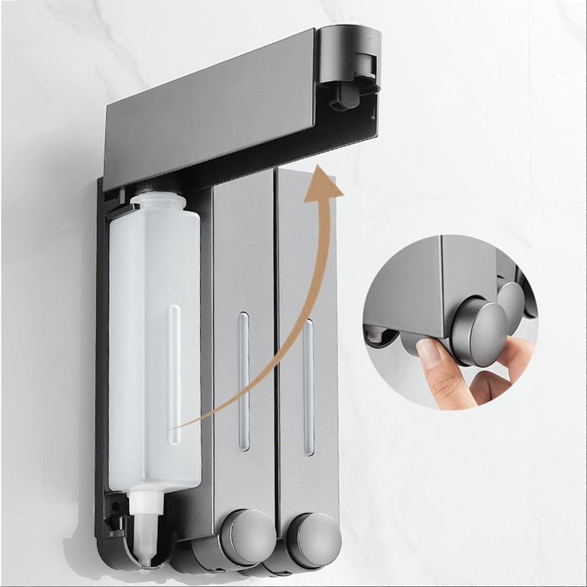 Wall Mounted Soap Dispenser for Hotel Guesthouse Bathroom