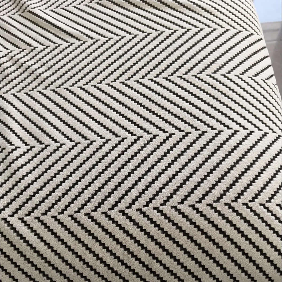 Non-Slip Herringbone Sofa Cushion Cover Cotton Blend Protector