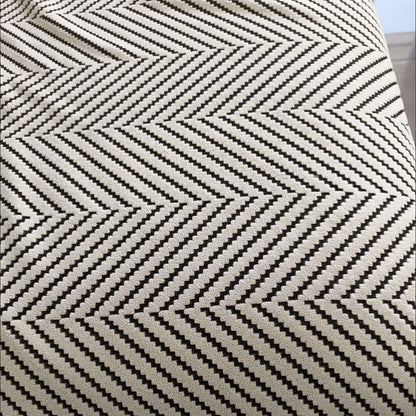 Non-Slip Herringbone Sofa Cushion Cover Cotton Blend Protector