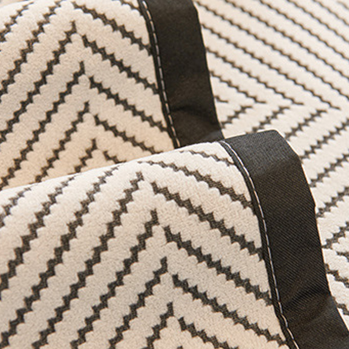 Non-Slip Herringbone Sofa Cushion Cover Cotton Blend Protector