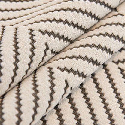 Non-Slip Herringbone Sofa Cushion Cover Cotton Blend Protector