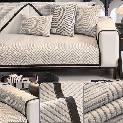 Sofa Cover Soft Chenille Anti-Slip for Living Room Couch