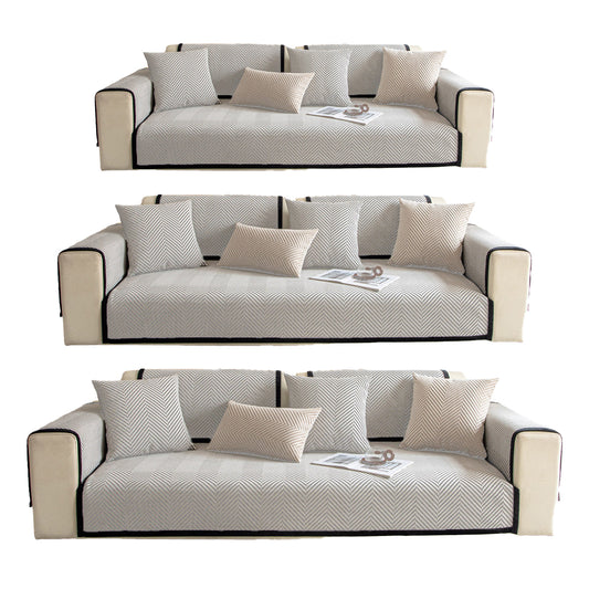 Sofa Cover Soft Chenille Anti-Slip for Living Room Couch