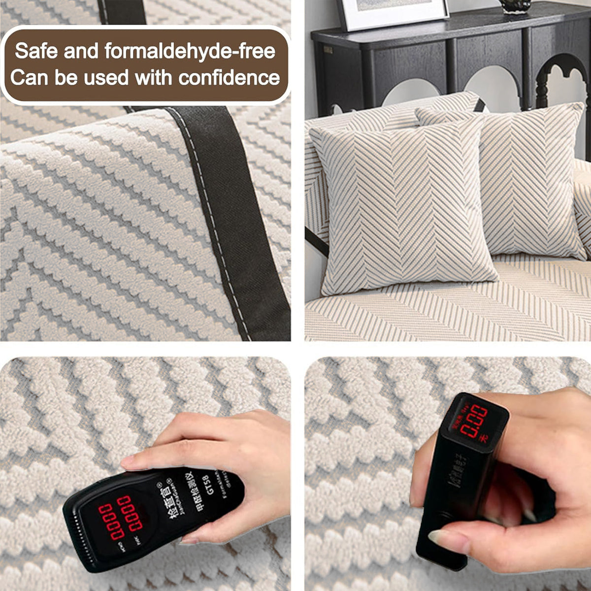 Sofa Cover Soft Chenille Anti-Slip for Living Room Couch
