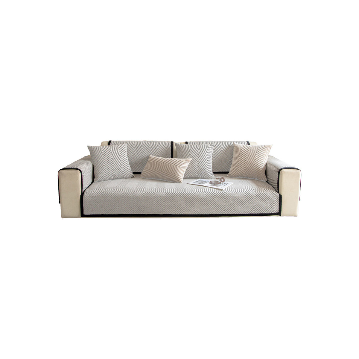 Sofa Cover Soft Chenille Anti-Slip for Living Room Couch
