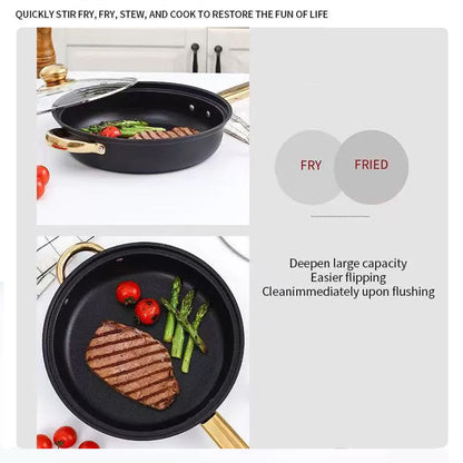 Stainless Steel 12 Piece Cookware Set Heat Resistant for Home Kitchen