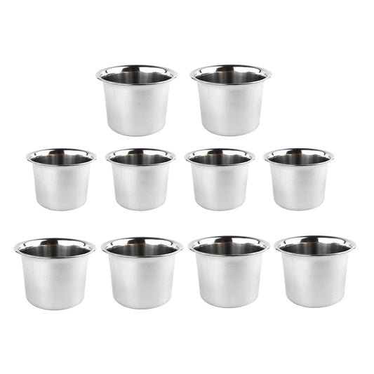10 Pcs Stainless Steel Mixing Bowls 3 Sizes Food-Grade Kitchen