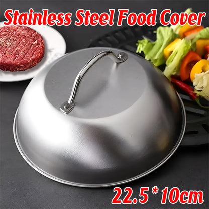 Stainless Steel Food Cover Dome Lid for Teppanyaki Grill and Steak