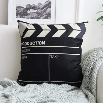 Movie Theater Cinema Throw Pillow Cover Home Decor Design Pillow Cases 18x18 In
